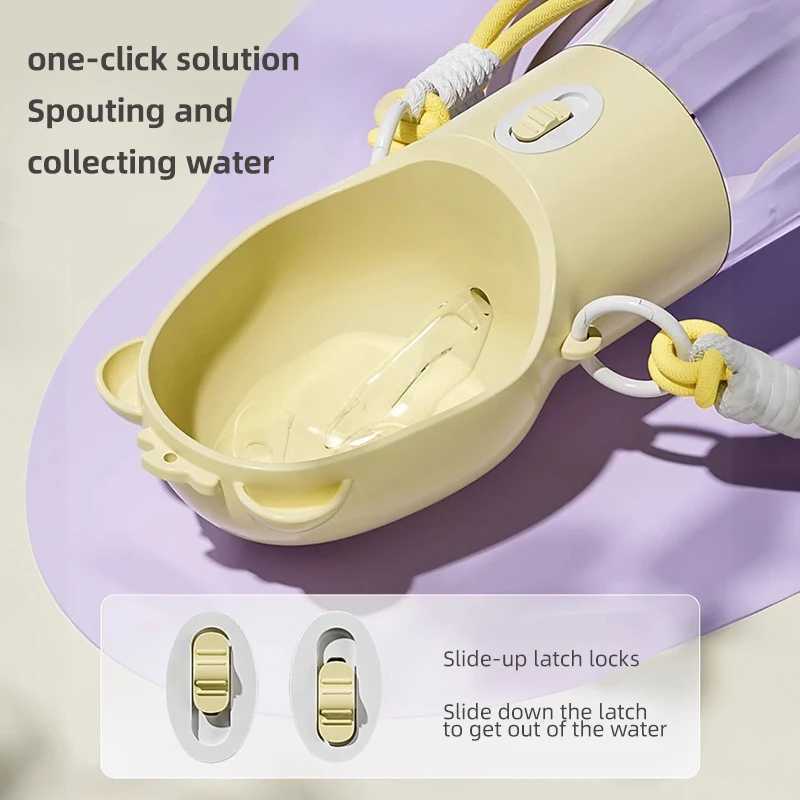HOOPET Dog Outdoor Water Bowl Portable Drinker Dog Water Bottle Pet Walking Mug Puppy Outdoor Drinking Outdoor Feeding Water Y250319