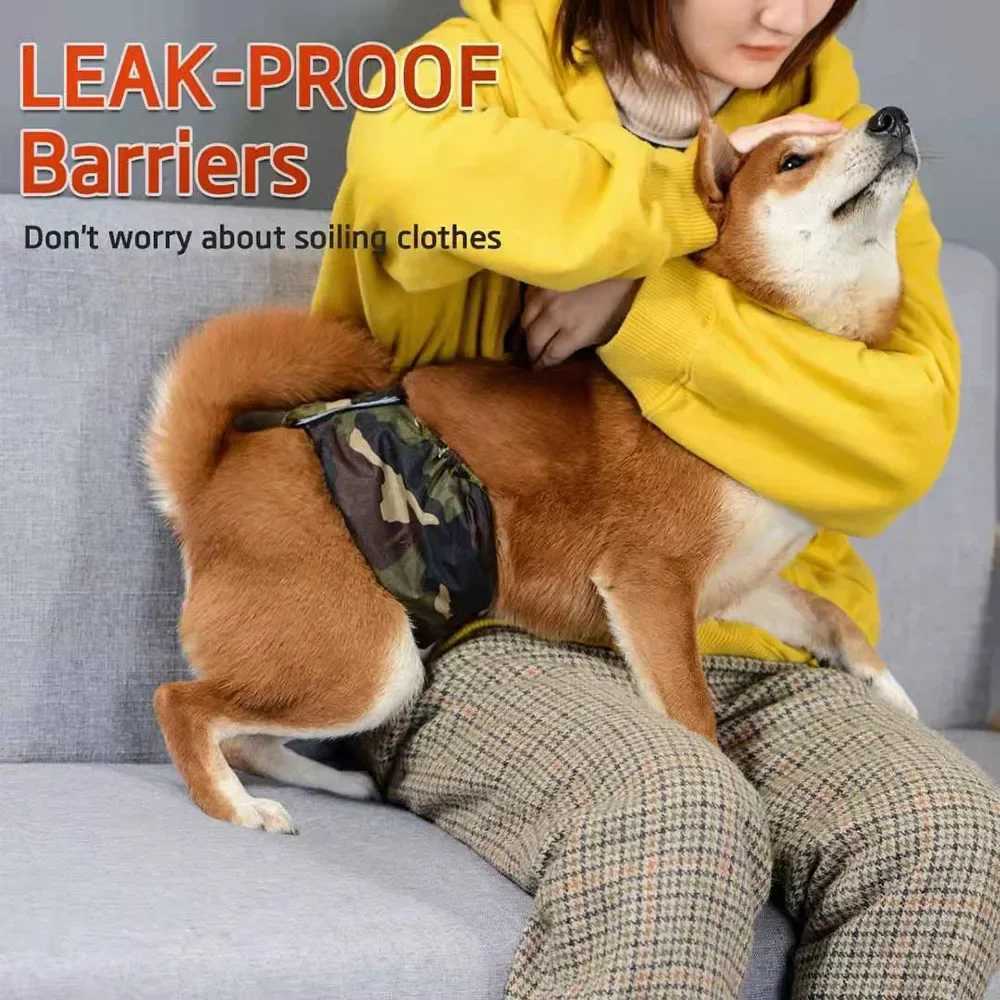 Mens dog belly strap suitable for male dogs washable pet dog diapers high absorbency dog and puppy diapers warp knitted reusable pet products Y250320
