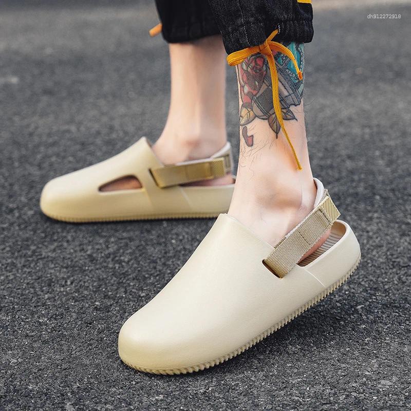 Sandals Men's Slippers Summer Shoes Sale Brand Man 2025 Luxury Sandal Mens Soft Sandles Slipers Flat