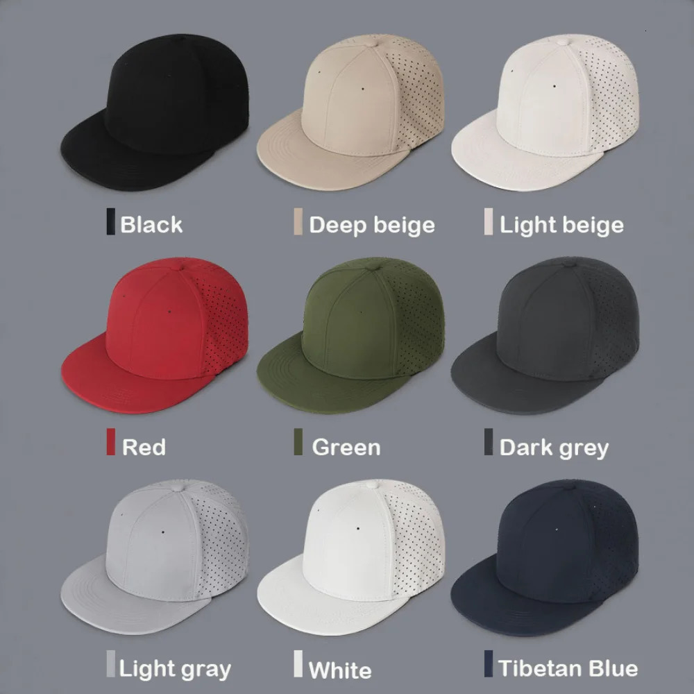 High Quality Full Closed Mens Spring Summer Baseball Cap Causal Solid Trucker Hat 6 Panels Breathable Flat Brim Stretchy Caps 250320