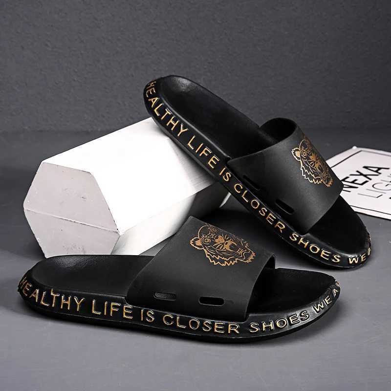 Fi mens slippers comfortable indoor He shoes N-Slip bathroom slippers outdoor lightweight beach shoes couple garden shoes Y250320
