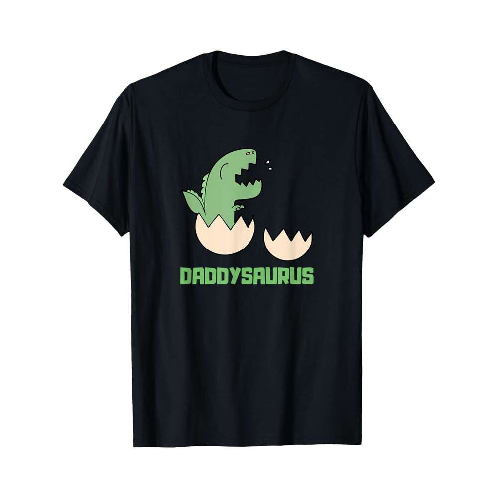Designer T shirt Funny Dinosaur Daddysaurus Dad T-Shirt - 220g Tshits