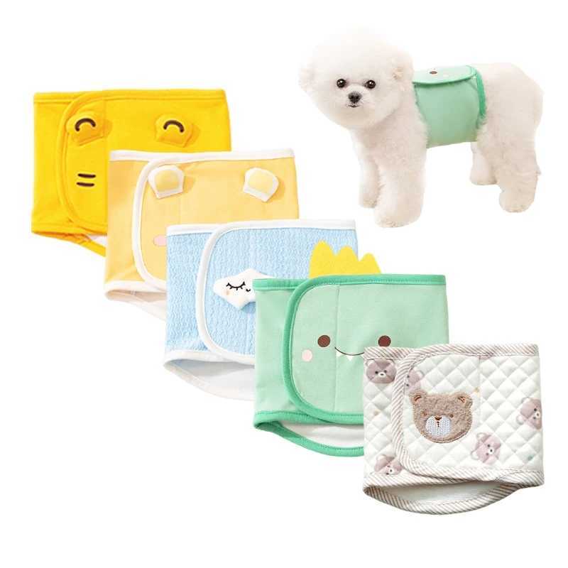 Reusable Dog Diapers Washable Pet Physiological Pants Adjustable Sanitary Panties Male Dogs Panties Shorts Courtesy Pants Y250320