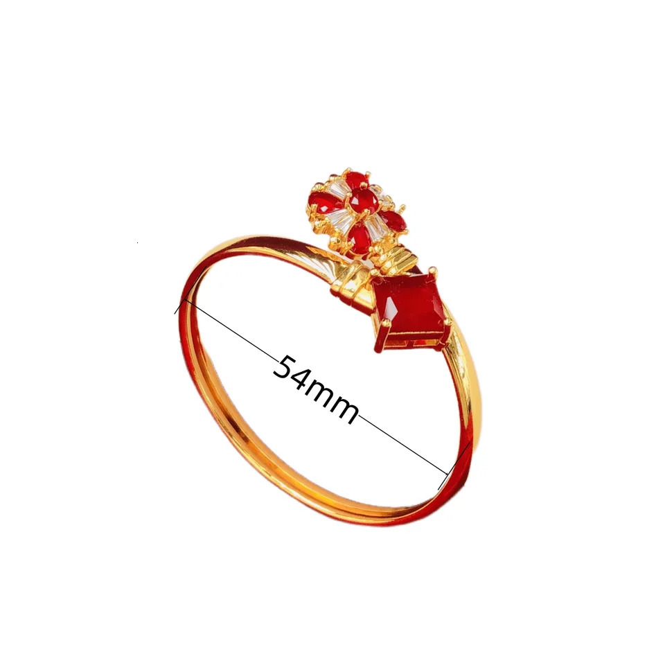 Fashion Lady Zircon Open Bracelets Bangles Color Girls Elegant Bracelet For Women Bling Rhinestones Wedding Party Jewelry Gift 250320