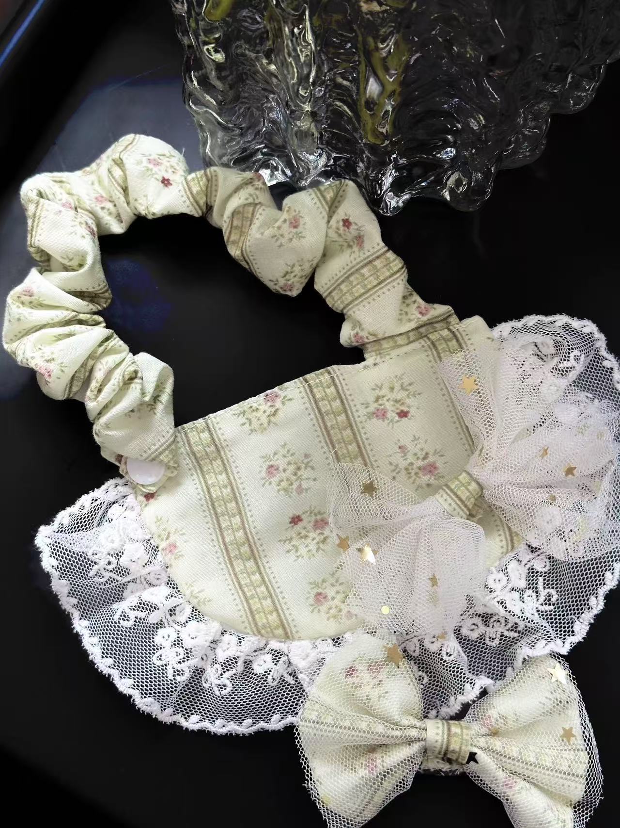 Cat and dog clothes, spring and summer lace gauze skirt, new Chinese style pet fluffy gauze skirt