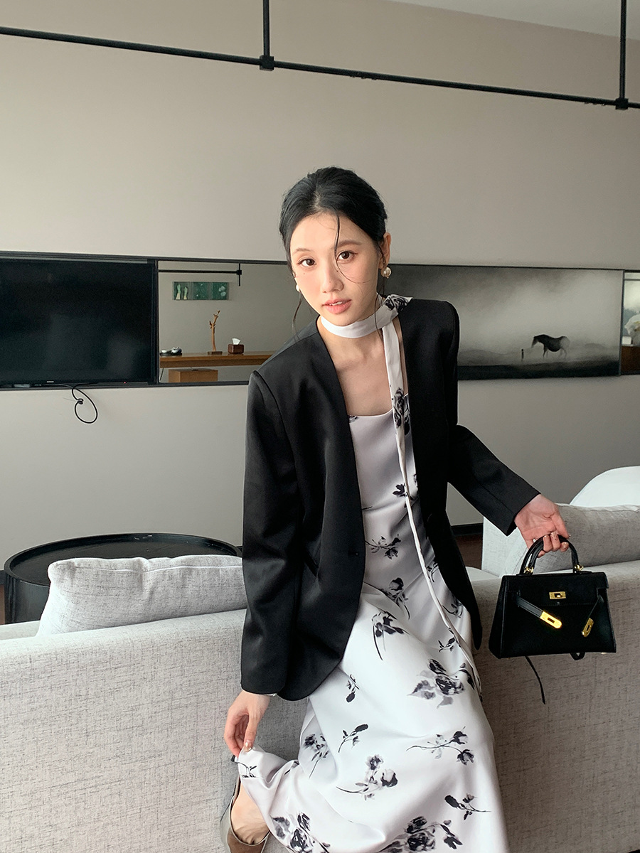 G318High-Quality Women's Intellectual Temperament Suit Jacket from France