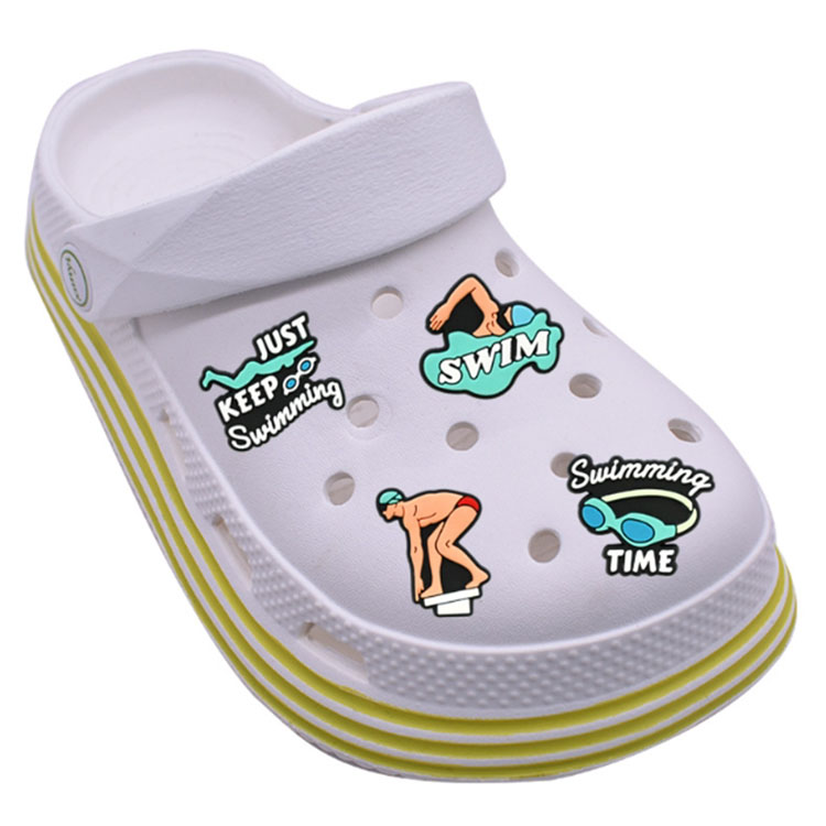 Sport Shoe Charms for garden shoe Accessories Charms Clogs Sliders Sandals PVC Shoe Decorations Party Gifts