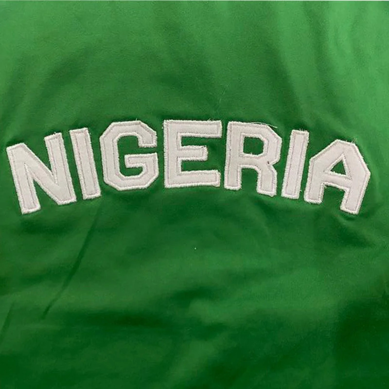 2025 Summer y2k Leisure Color Blocked Embroidered Nigeria Letter Green T-shirt trend 2025 Womens Clothing Crop Top EMO 250320