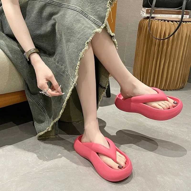 New candy colored flip cover cute soft sole Eva Beam Fi sandals soft sole clip on slider Y250320