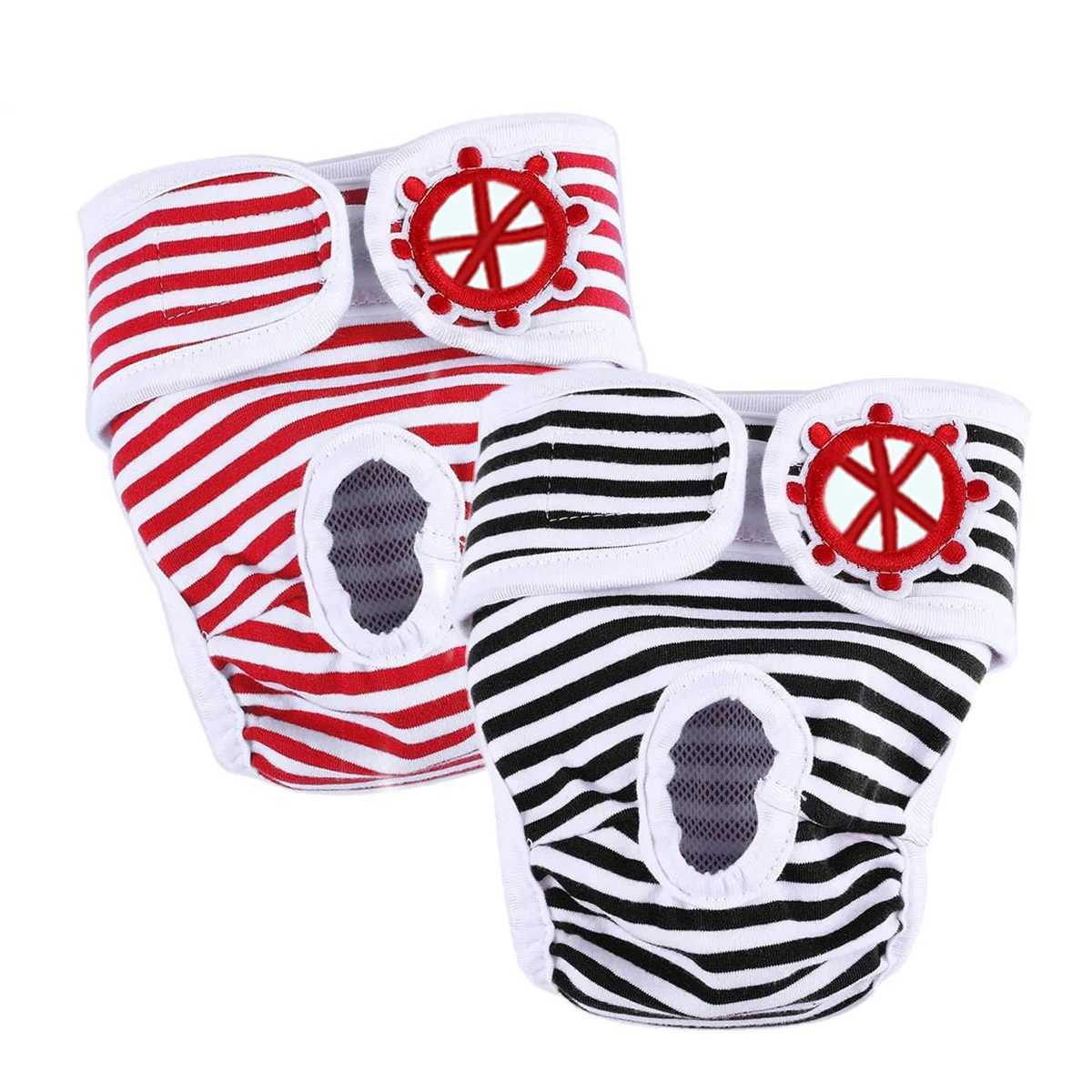 Womens dog shorts underwear mens underwear jumpsuit pet physiological pants diapers sanitary washable dog pants Y250320