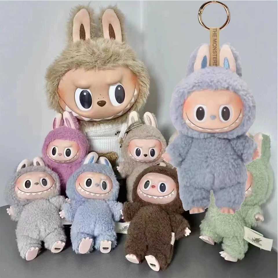 ZAKOL Cute Monster Labubu Plush Doll Pendant Keychain Girl Korean Fashion Packaging Accessories Gift WholesaleXJ250319