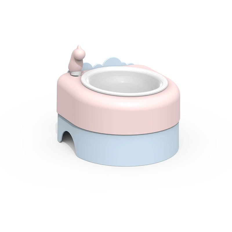 Cat double cervical protection, anti overturning water porcelain bowl, cat food bowl