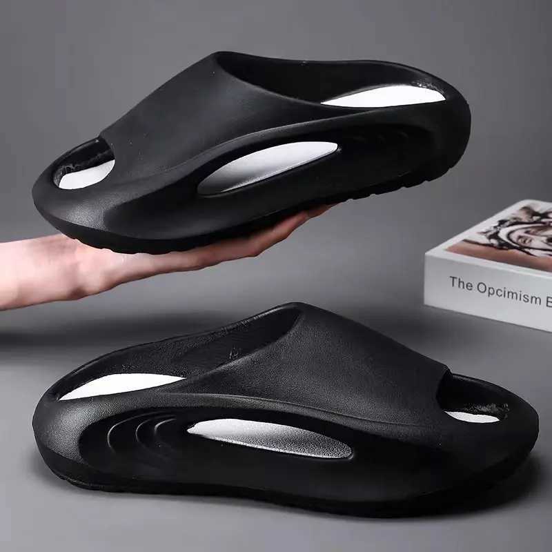 Summer mens sports slider thick bottom anti slip anti tooth wear-resistant soft bottom mens e-piece mop Y250320