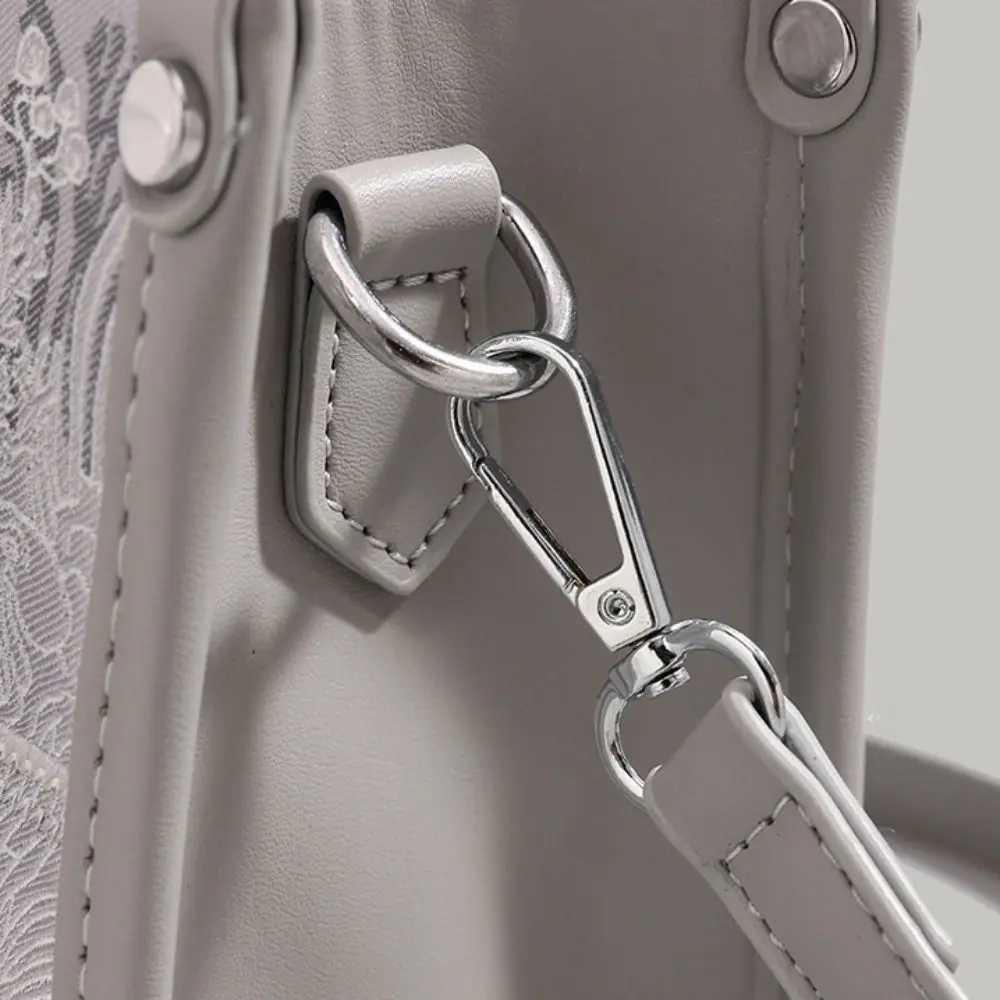 Elegant Embroidered Letter Large Capacity Floral Crossbody Bag With Scarf Shoulder Bag Y250319