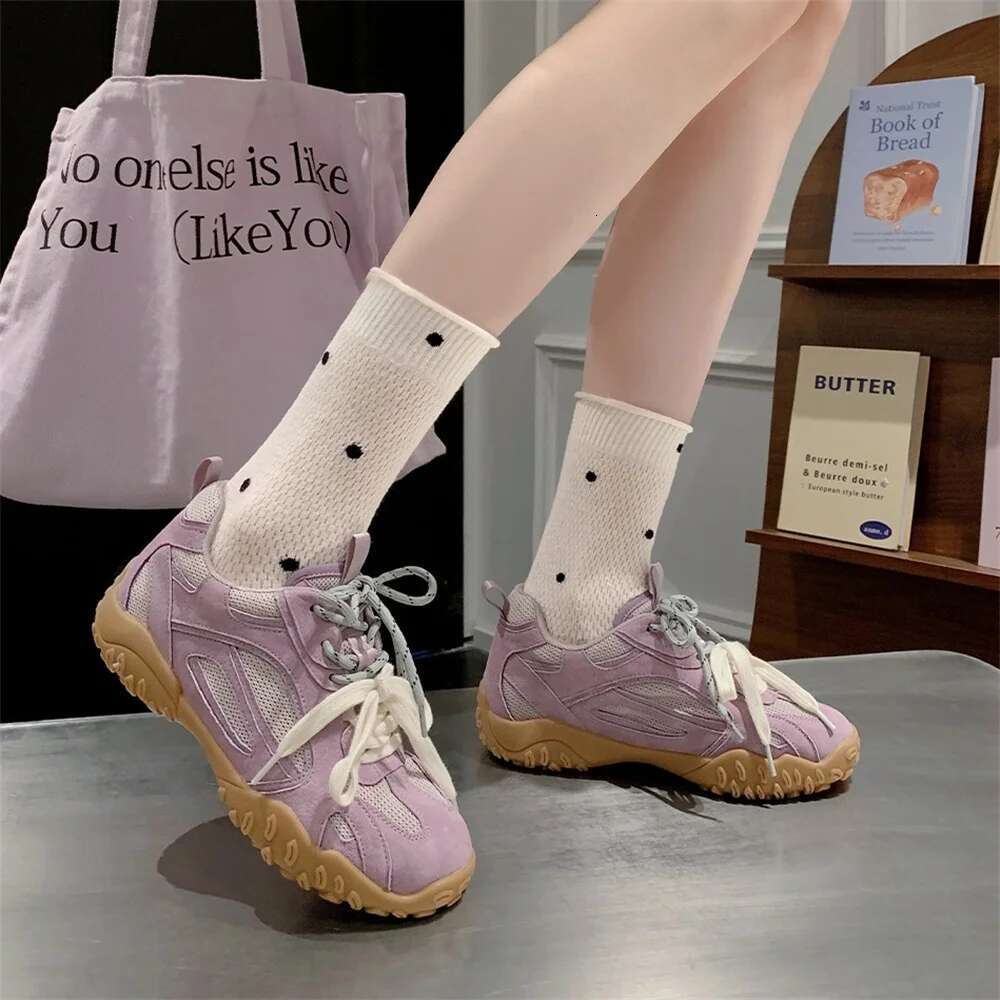 2025 With Box Designer shoes sneakers FEDONAS Thick soled Women's suede sneakers