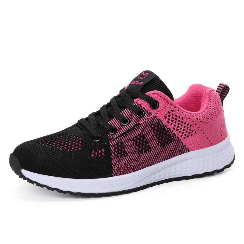 2024 Breathable Women Running Shoes Lightweight Non-slip Female Sports Shoes Outdoor Soft Womens Sneakers Lace Up Fashion TennisW250320