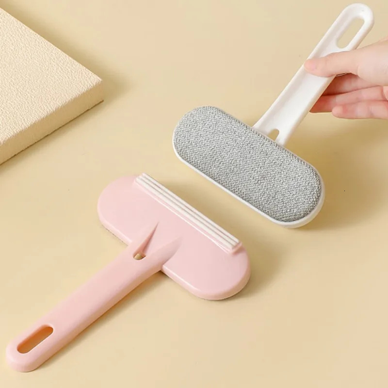 Cat Brush Pet Hair Remover Doublesided Grooming Dog Brushes Sofa Wool Scraper Collector Accessories 250318