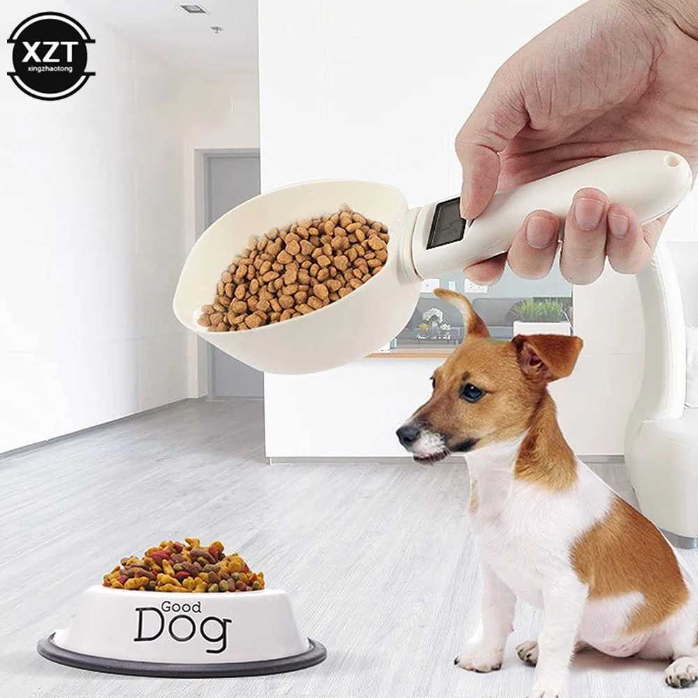 Pet Food Measuring Scoop Electronic Dog Cat Food Measuring Cup Digital Spoon Scale Kitchen Food Scale with LED Display Y250319