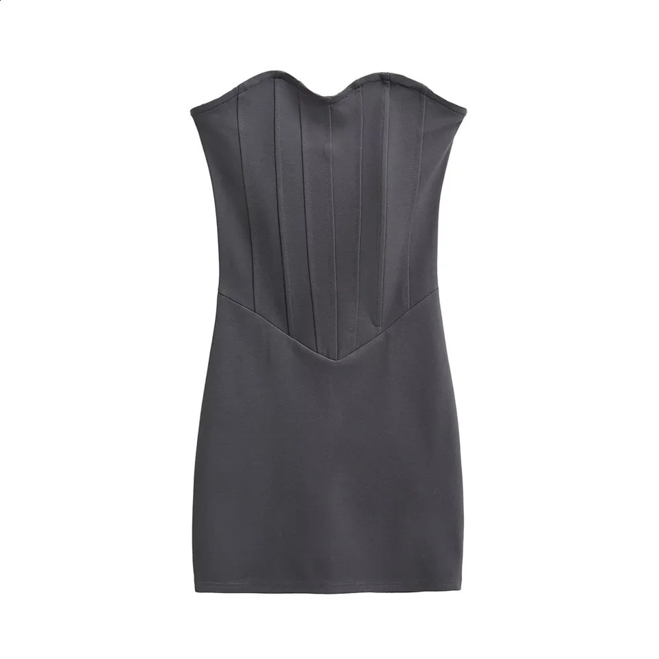 womens strapless tight corset with fashionable details and patterns suitable for various occasions y2k 250317