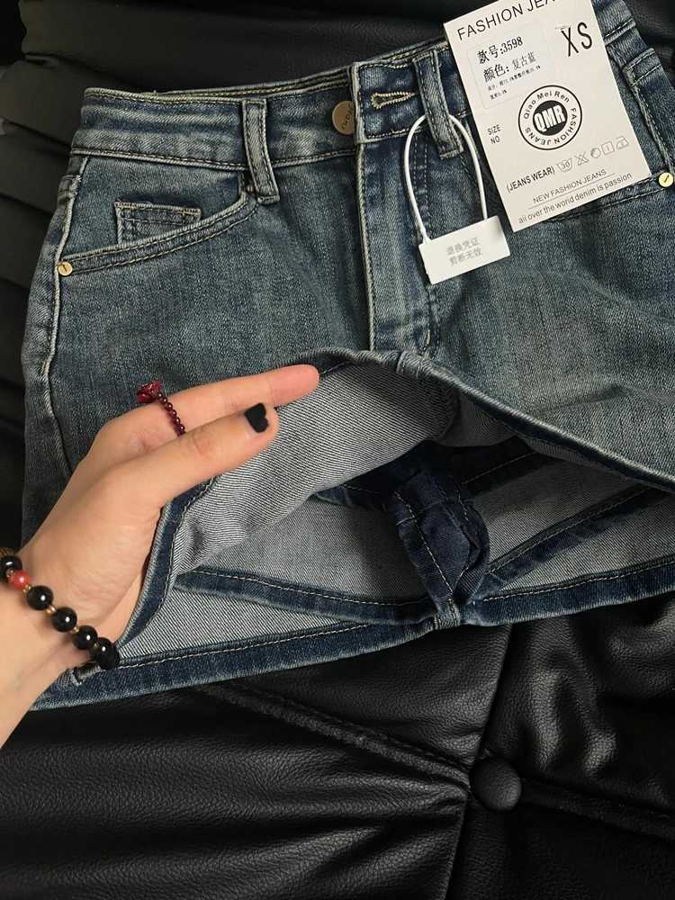 Womens Blue A-line Denim Skirt Y2k Jean Shorts Skirts Harajuku 90s Vintage Mini Cowboy Skirt 2000s Fashion Clothes Summer 2024XJ250320