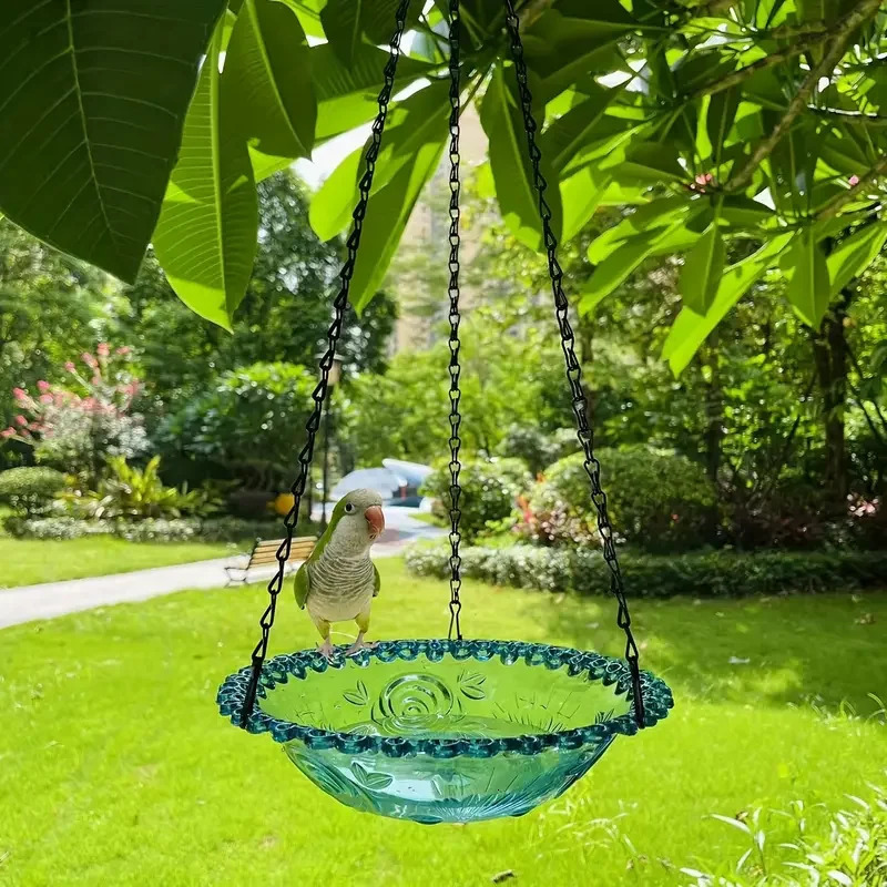 A flower shaped suspended birdhouse for outdoor garden decoration yard farm supplies and hummingbird feeder 250320