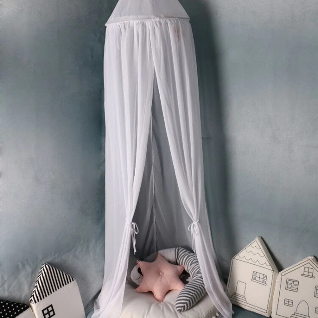 Safe and reliable bed cover suitable for peaceful nights sleep breathable chiffon mosquito net gray 250312