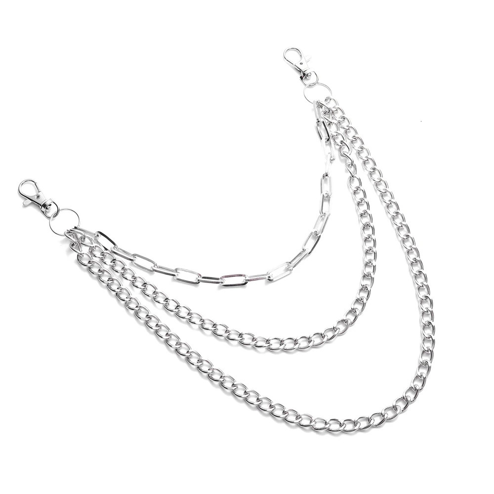 Punk Chain On The Jeans Pants Women Men Keychain Chains For Pants Hipster E Girl Boy Clothing Accessories 250320