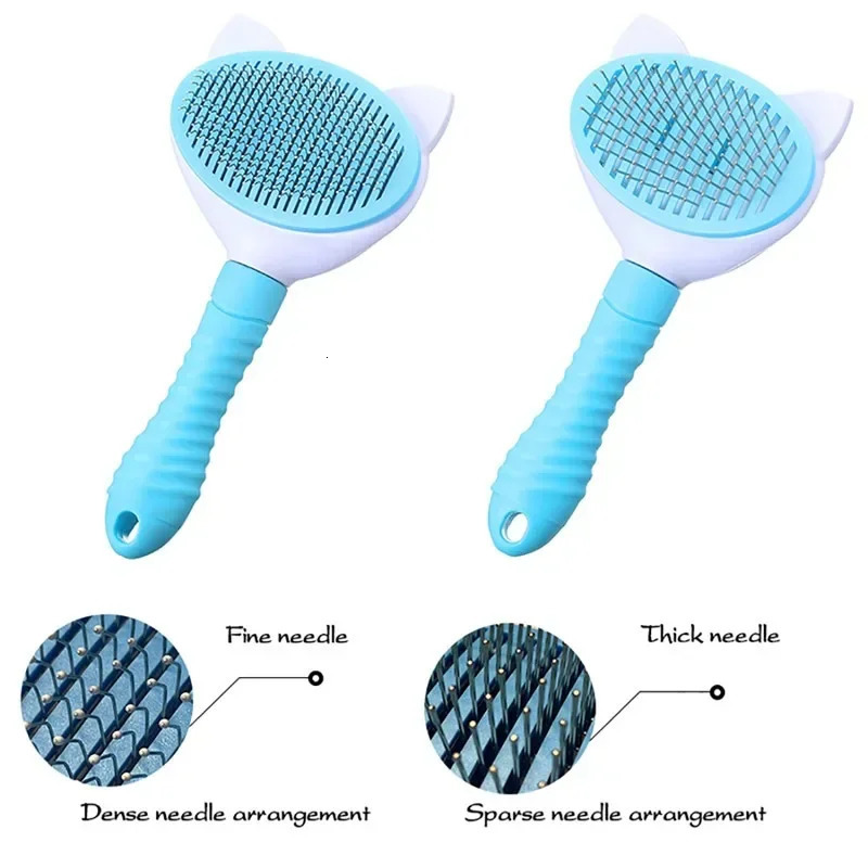 Pet comb cat cleaning supplies highquality selfcleaning brush professional dog grooming gloves bath 250318