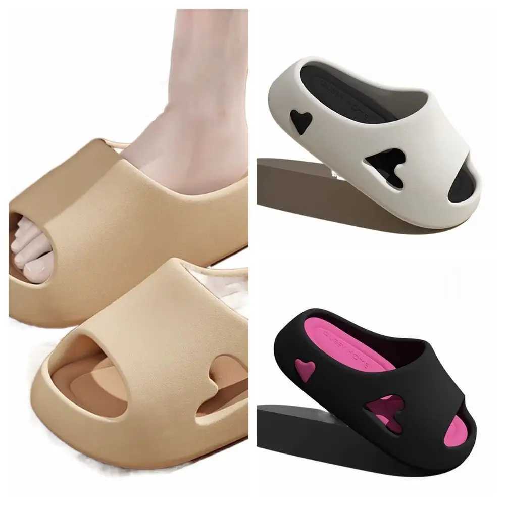 2024 Fi Wens Slippers Sandals Beach Slide Solid Color N-Slip Thick Shower Shoes Suitable for Summer Outing Y250320