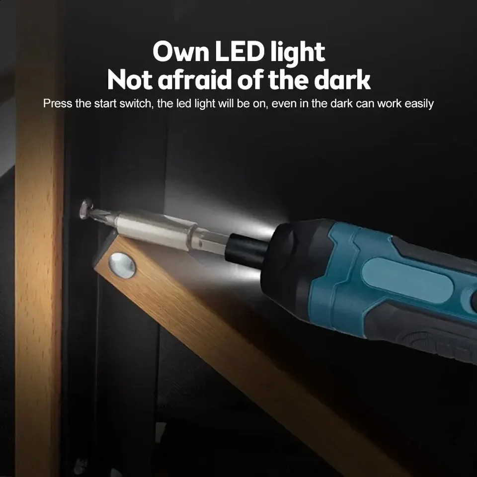 Multi functional disassembly torque repair tool Mini cordless electric screwdriver 1300mAh charging adjustable power drill 250318