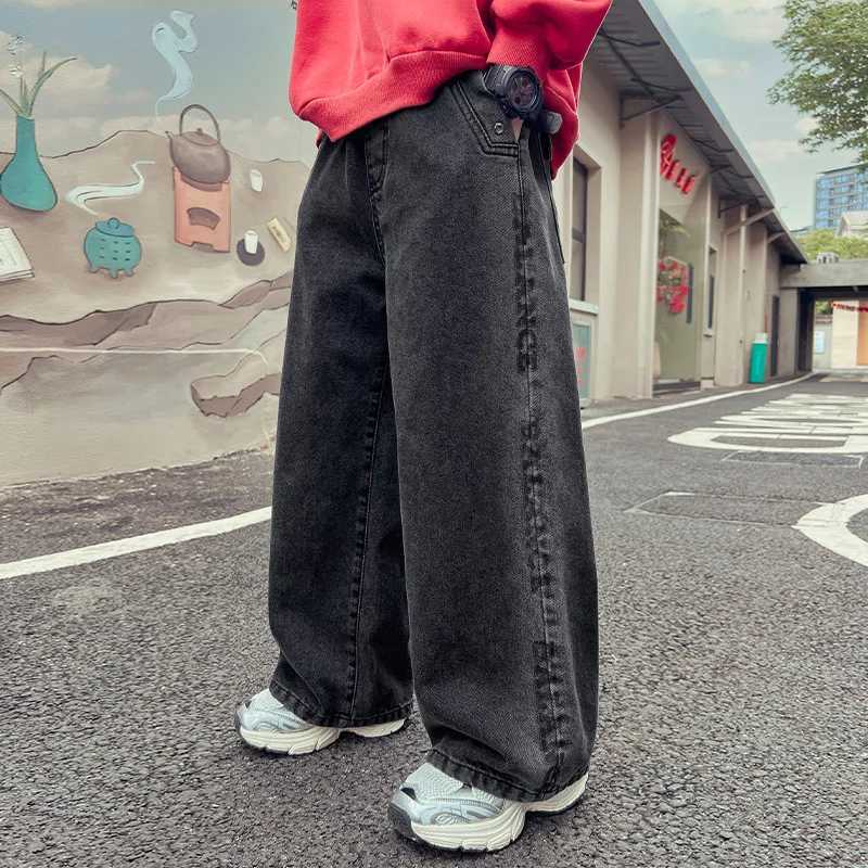 New Childrens Casual Jeans Spring and Autumn Boys Fashion Retro Trouser Cotton Sports Pants Youth Boys Clothing JeansT2502320