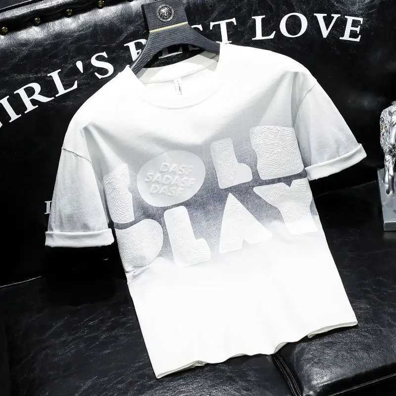 Mens T-shirt Alphabet printed top black Heather mens T-shirt cheap clothing and high-quality Harajuku fashion wholesale hotT250319