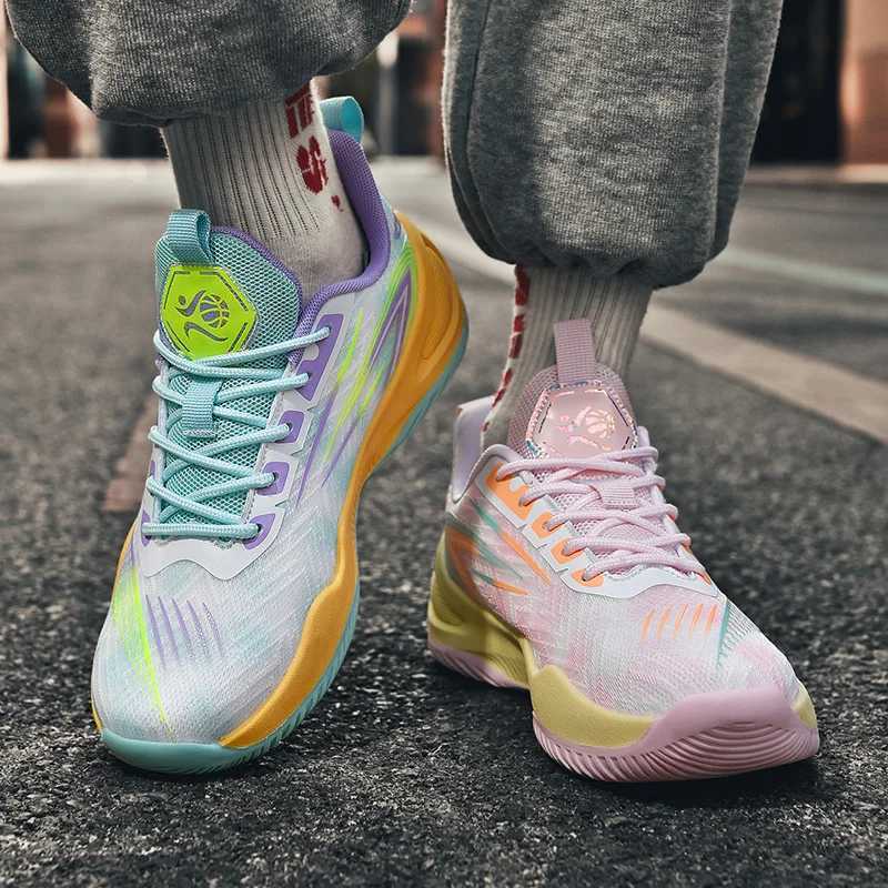 Newly arrived basketball training shoes for men in 2025 designer of sports shoes unisex and durable basketball sports shoes for big boysW250320