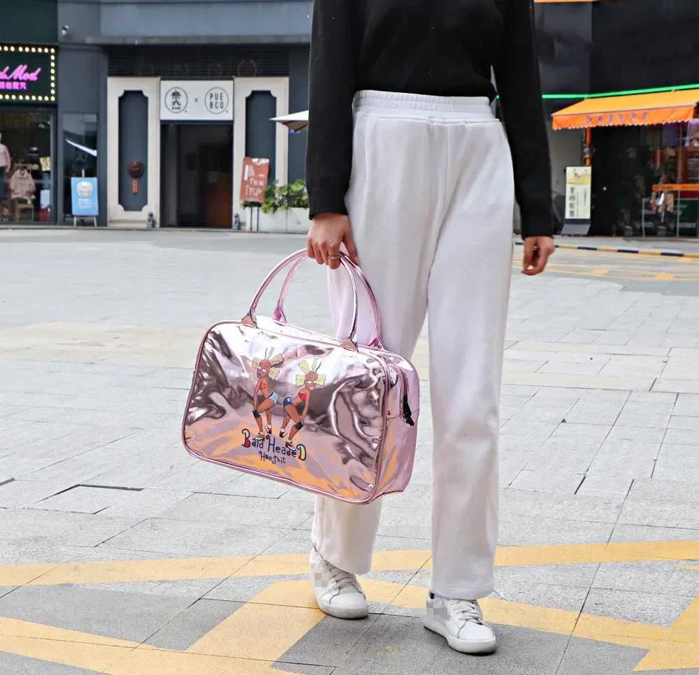 Womens sports and fitness bag waterproof travel bag large capacity luggage bag womens sports and fitness bag Y250319