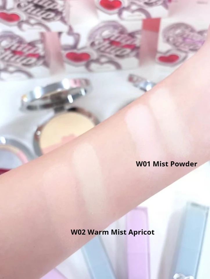 JOOCYEE dual color powder oil control makeup mist matte Ddurable powder invisible hole exquisite 250319