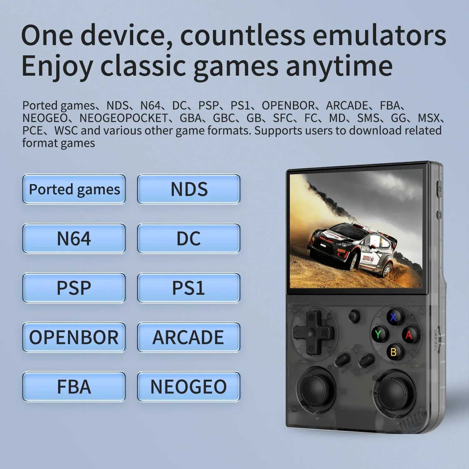 BATLEXP G350 Handheld Game Console 3.5 IPS Sn Linux System Dual Joystick Vibration Motor Retro Portable Video Console Gift Z250321