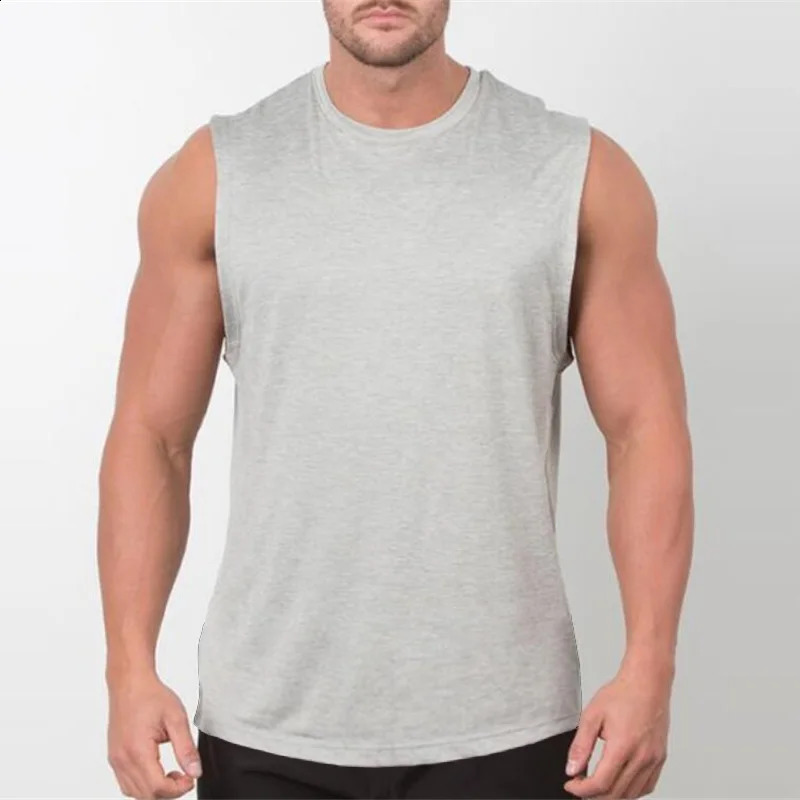 Plain Tank Mens Fitness Single Strap Sleeveless Sweatshirt 250319