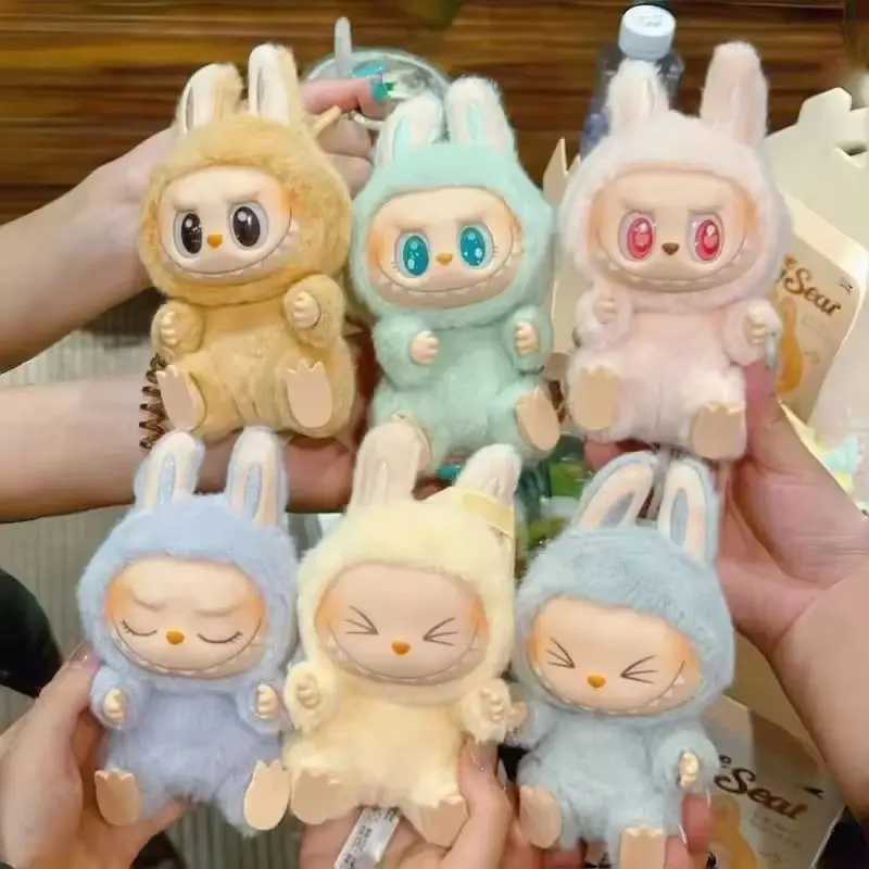 Labubu blind box animation picture with a seat series pendant floating doll model toy monster replication keychain toy birthday giftXJ250319