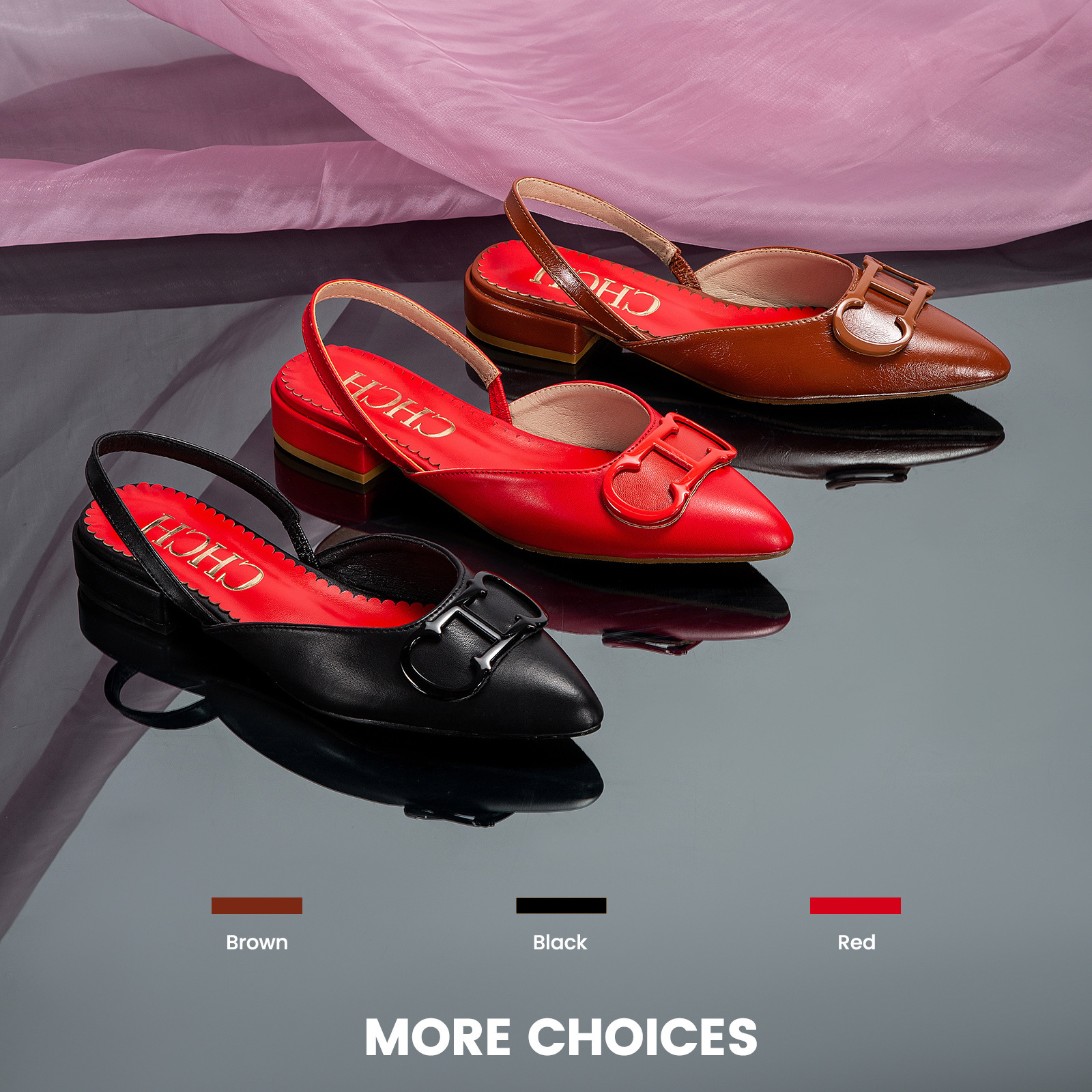 Designer CHCH Fashion Trend Shoes, Casual And Versatile, With Hollowed Out Women's Single Slippers