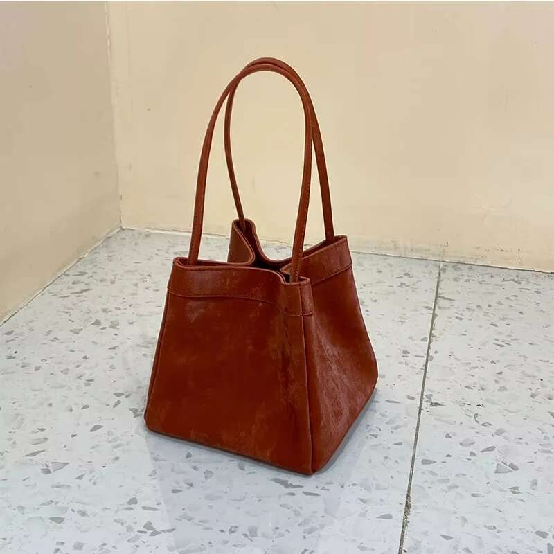 Hot Sales Fashion Silk Women With Top Handles Bucket Bag Suede Leather Female Party Handbag Custom Name Multiple Lady Sho