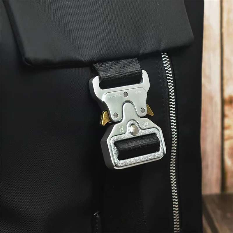 Hot Ins All Seasons 1017 Alyx 9sm Backpacks Men Women Black Outdoor Travel Metal Socket Letter Zipper Opening Nylon Bags