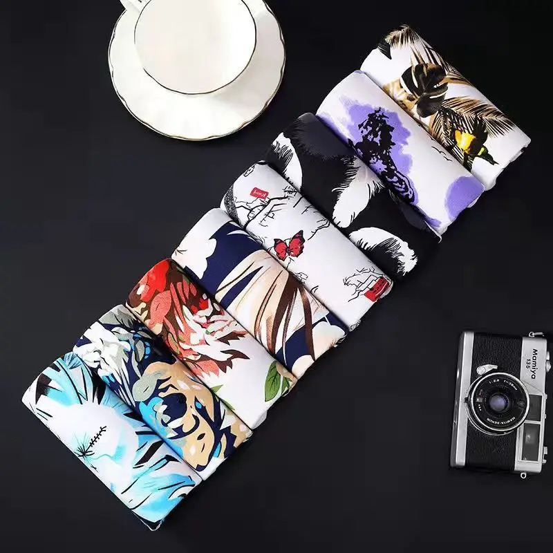 8 piecesset mens underwear Modal breathable sexy boxer solid shorts Ushaped conveyor bag 250320