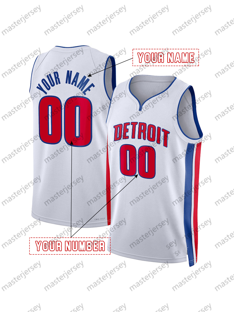 2 Cade Cunningham 2025 Basketball Jersey Ivey Hardaway Jr. Duren Custom Jerseys Sweatshirt - Embroidered Mens Womens Youth
