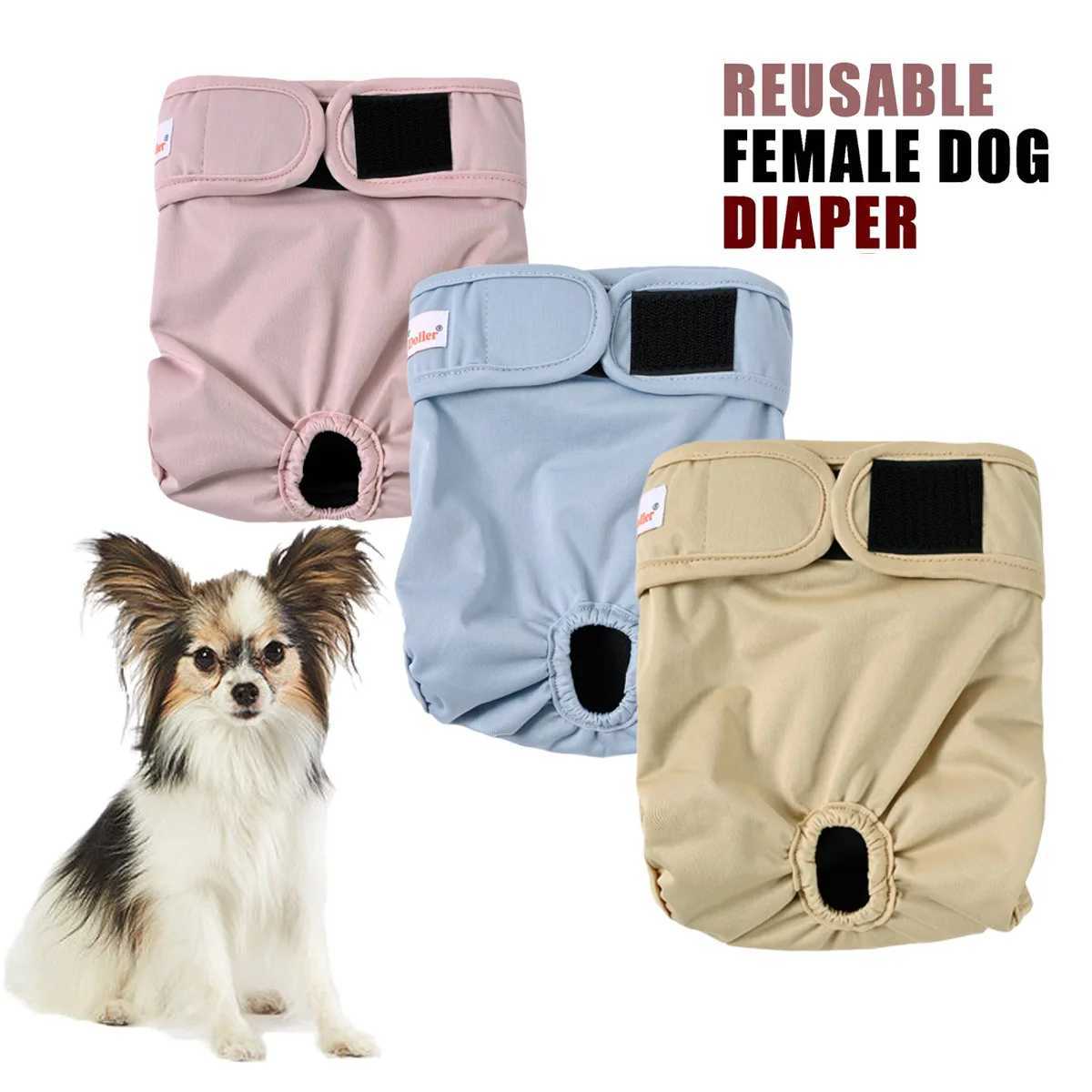 Washable Belly Band Highly Absorbent Female Dog Diaper Adjustable Pet Physiological Pant for Puppy Leak Proof Pee Panties Diapers Y250320