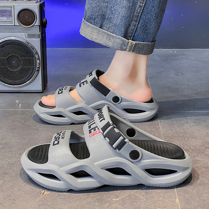 free shipping designer shoes Sandals for men New thick Athleisure sliders breathable and fashionable