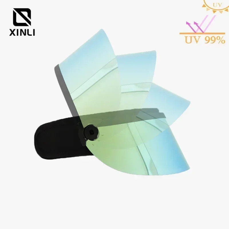 Versatile Sun Visor Cap Short Blue Golf Cap Men UV Sun Cap Protection Outdoor Casual Green Visor Plastic PVC Wide Brim Plastic 250320