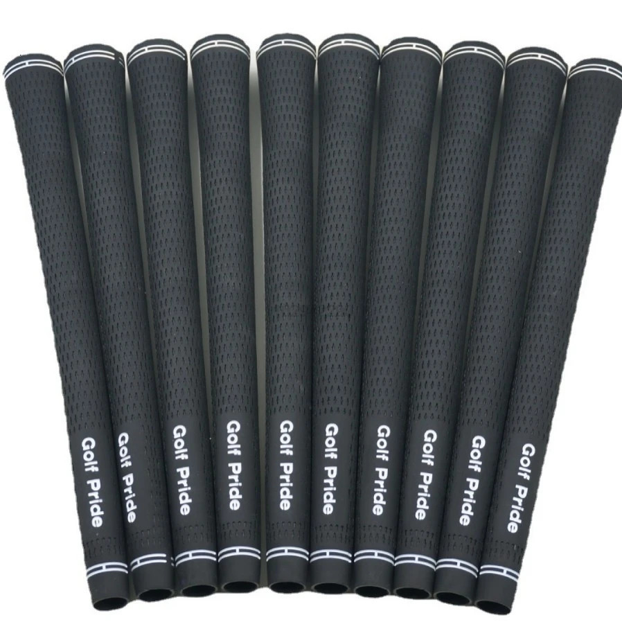 10 pieces/batch of golf club grips standard medium-sized giant rubber grip non slip suitable for wood and iron drivers 250320