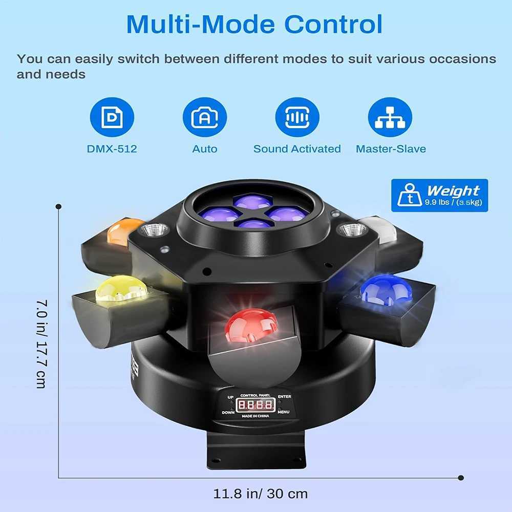 150W mobile headlight RG laser stage light strobe DMX controller DJ disco light RGB rotating party light strip Z250320