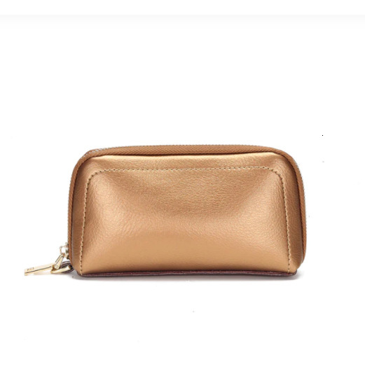 Leather Men S And Women S Long With RFID Shielding Anti Theft Brush Leather Wallet Cowhide Multi Slot Zero Wallet Shoulder Bags