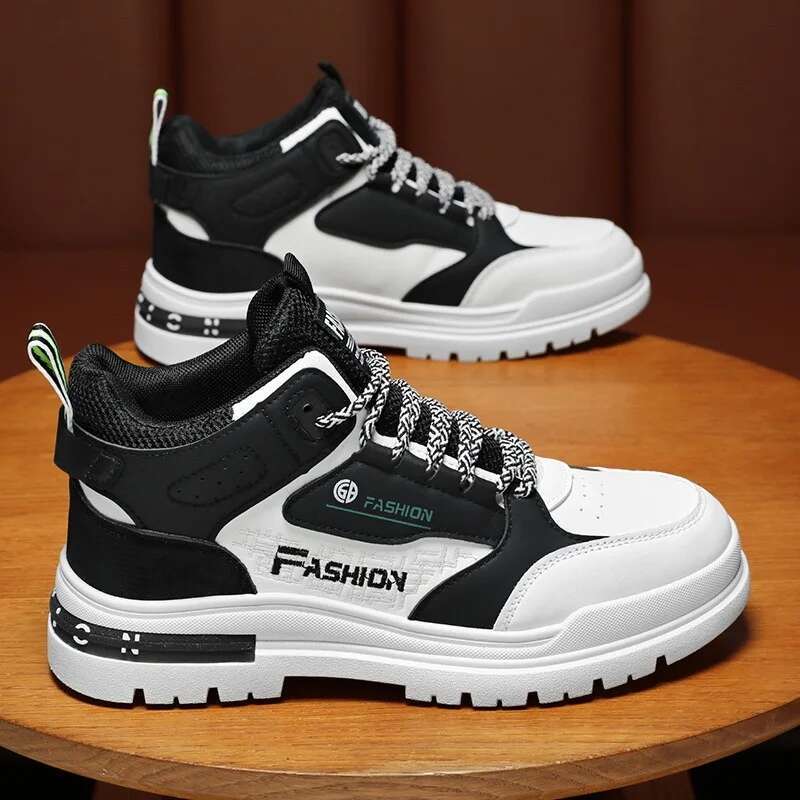 2025 new men's designer fashion top sports shoes, high-quality casual men's thick soled ankle boots, vulcanized shoes